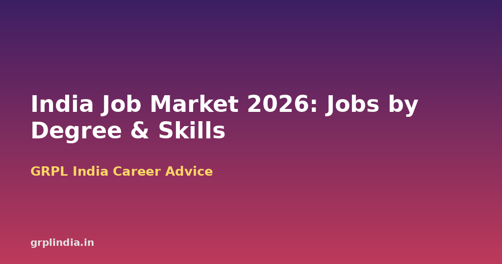 India's Job Market in 2026: Career Options by Degree, In-Demand Skills and How to Get Hired Faster